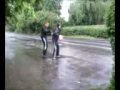 james hulme and sean anderton get hit by water