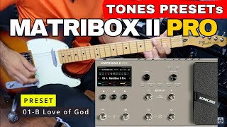 Matribox II PRO Sonicake TONES Presets 1-8