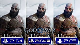 God of War Ragnarok PS4 vs PS4 Pro vs PS5 Graphics Comparison