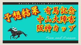 2024 中山大障害、阪神カップ、有馬記念の結果