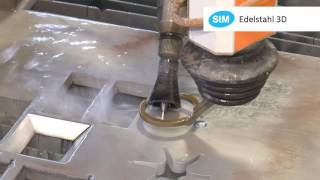 STM Waterjet Cutting Stainless Steel 3D 5 Axis 68° - 4000 Bar / 6000 Bar