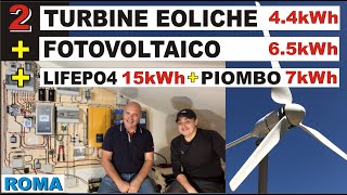 IMPIANTO CON 2 TURBINE #fotovoltaico #eolico