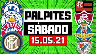 PALPITES DE FUTEBOL PARA SÁBADO DIA 15/05/2021 + MELHORES LISTAS