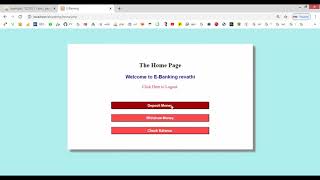 Mini E banking System in PHP