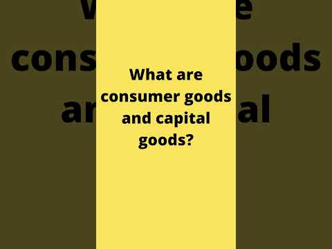 What is the difference between capital goods and durable goods?