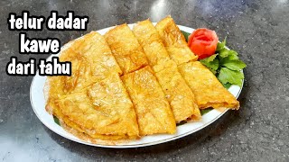 CARA MEMBUAT TELUR DADAR DARI TAHU | TELUR VEGETARIAN