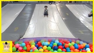 Indoor Playground Learn Colors Fun for Kids Family Play Rainbow Slide Colors Ball | MariAndKids Toys
