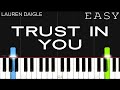 Lauren Daigle - Trust In You | EASY Piano Tutorial