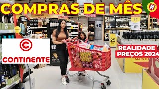 FINALIZANDO AS COMPRAS DE MÊS NO CONTINENTE🇵🇹🛒Veja o Total🤑 CUSTO DE VIDA EM PORTUGAL 2024