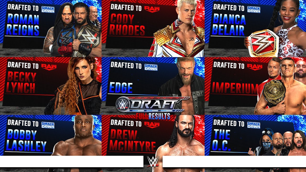 Full WWE Draft 2023 Results Night 1 - YouTube