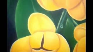 Drawing  Painting Rumdul Flower in oil color  Totorial #09