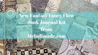 Sharing Reveal of Melodi Made Fantasy Fancy Flows Junk Journal kit