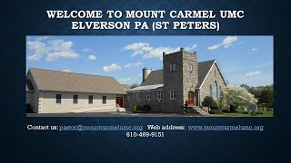 01/26/2025 Sunday Worship at Mount Carmel UMC, St Peters, PA (Elverson)