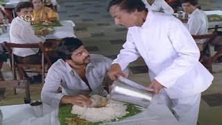 Shankar Nag Eats Free Lunch In Hotel | Comedy Scene | Prana Snehita Kannada Movie