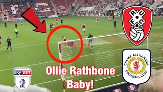 LATE GOAL,RED CARD AND AN OLLIE RATHBONE MASTERCLASS* ROTHERHAM 1-1 CREWE