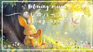 【優しい音色に包まれて】疲れた一日を過ごしたあなたへ｜ハープbgm 鳥のさえずり 自律神経を整える 癒し音楽