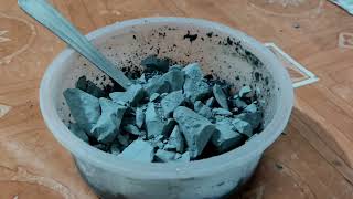 Gray Clay with Paste eating video | Gray Clay eating with paste