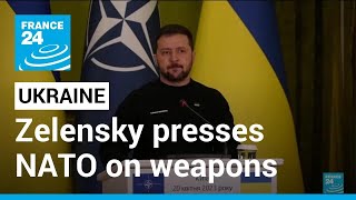 Zelensky presses NATO on membership, long-range weapons • FRANCE 24 English