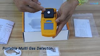 Small Portable Multi Gas Detector IP54 Leak Detection Industrial