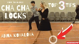 Anna Kovalova | How to Dance Cha Cha Lock Steps ( Forward ) Latin Ballroom Lesson