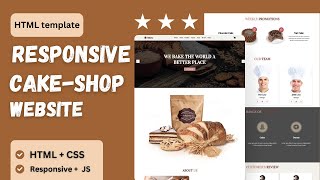 Responsive Bakery Website Design Using HTML - CSS - JAVASCRIPT