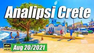 Analipsi Village, Beach, Crete Greece, 2021, 4K UHD