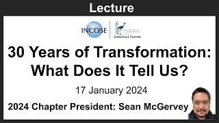 2024-01-17: 30 Years of Transformation - What Does It Tell Us?