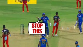 Rohit Sharma did this drama with Mohammad Siraj in live match during RCB vs MI match, IPL 2023