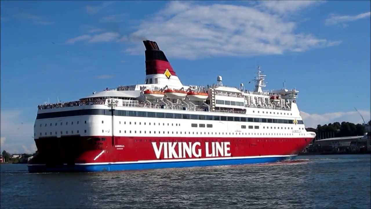 Viking Line Cruiseferry Ms Gabriella Leaving Helsinki South Harbour