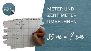 Längen umrechnen: Meter und Zentimeter (inkl. Arbeitsblatt)