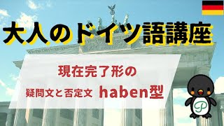 『大人のドイツ語講座』#17-1 現在完了形１～haben型