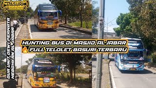 HUNTING BUS DI MASJID AL JABAR🔥FUl telolet Basuri terbaru