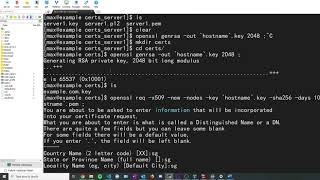 Creating a keystore, OpenSSL