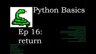 Python Basics Functions with return