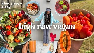 HIGH RAW VEGAN🍒 what i eat in a day | nutritious \u0026 easy recipes