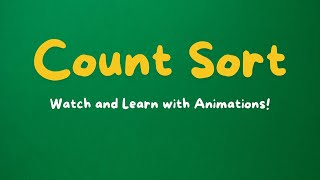 Count Sort Algorithm Explained: Step-by-Step Tutorial with Animated Visualization | 2024