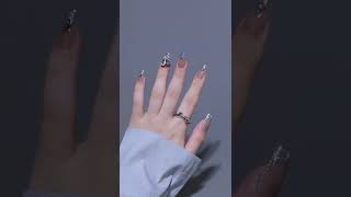 How to make up Nail Art preferred Update this tutorial of flashing gradient temperament #shorts #47