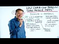 does low carb and low insulin cause low muscle mass