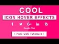 Cool CSS Icon Hover Effects - Font Awesome icon - Pure CSS3 Tutorials - Html Css Text Typing Effects