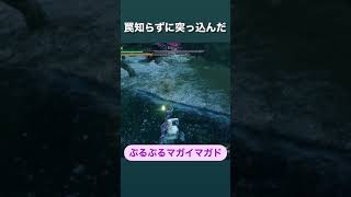 【モンハン】罠あるの忘れて突っ込んだらマガイマガドくんがぷるぷるした動画#モンハン#モンハンライズ#MHRise#Shorts