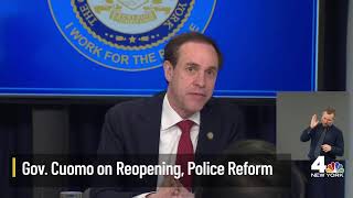 Cuomo Updates on NY Reopening, Police Reform