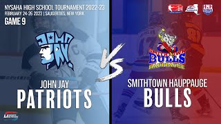 2023 NYSAHA High School Club Hockey Tournament | Game 9 - John Jay vs Smithtown Hauppauge