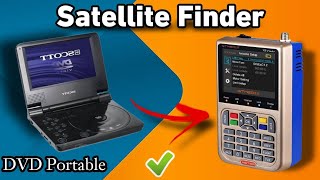 Convertir DVD portable en satellite finder pour réglage des parabole.