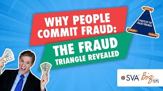 Why People Commit Fraud: The Fraud Triangle Revealed