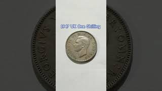 Classic 1947 UK Shilling #coin #coinscollection #pennycoin #shortvideo #numismatics