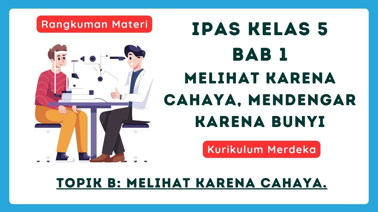 IPAS Kelas 5 Bab 1 Melihat Karena Cahaya, Mendengar Karena Bunyi. Topik ...