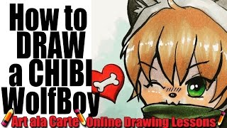 How to DRAW a CHIBI WOLFBOY Base