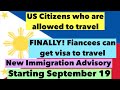 PHILIPPINES TRAVEL UPDATE | WHO ARE THE US CITIZENS ALLOWED TO TRAVEL | NEW IMMIGRATION ADVISORY