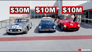 $50M Ferrari 250 GT SWB, Zagato, Testa Rossa Driving On Public Streets! Start Up \u0026 Driving Sound