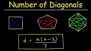 Number of Diagonals In a Regular Polygon - Geometry